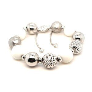 D.Y. 925 Elements Beads Ball Bolo Bracelet
